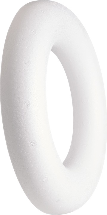 Immagine prodotto VBS Anello in polistirolo piatto, bianco Ø circa 25 cm