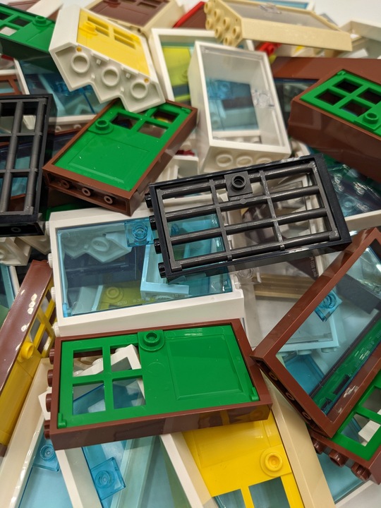 Actual product image LEGO Doors mixed - 10 pieces - House, Building, City, City - NEW (LEGO Accessories)