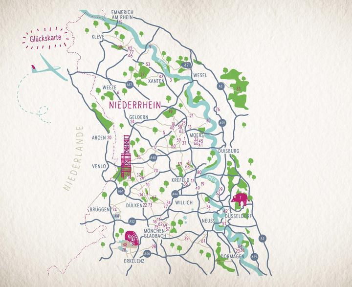 Produktbild Glücksorte am Niederrhein (Deutsch, Barbara Klein, 2021)