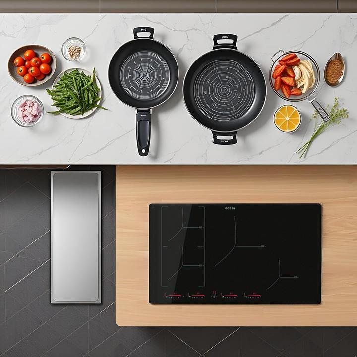 Produktbild Induction Cooktop with Multi-Slider Touch Panel, 9 Power Levels, Booster Timer, and Safety Lock (85 cm, Induktionskochfeld)