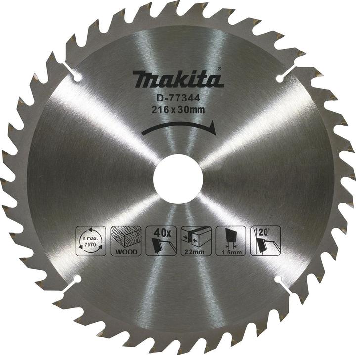 Actual product image Makita Kreissägeblatt TCT 216x30x40Z