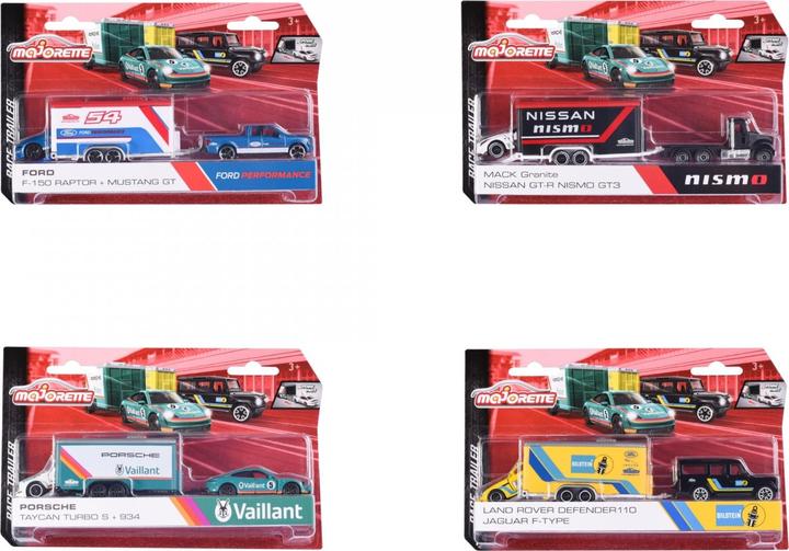 Image du produit Majorette Car Trailer Assortment, 4-sort.