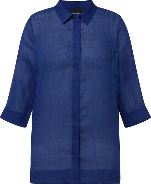 Produktbild Ulla Popken Ramie-Bluse, Hemdkragen, 3/4-Arm (42, 44)