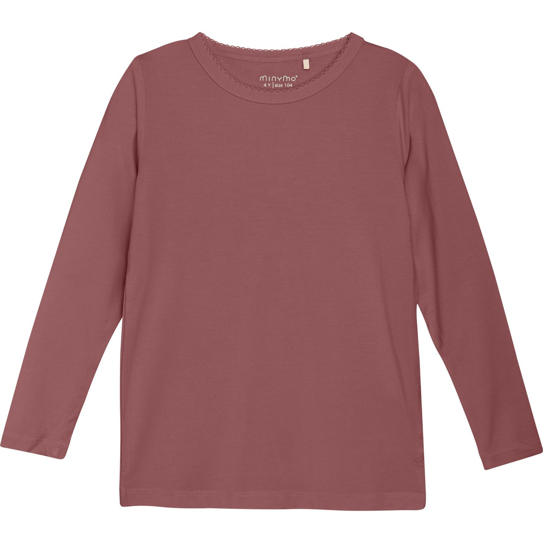Minymo, Mädchen, Bluse, MIBlouse LS 4919, Braun, (116)