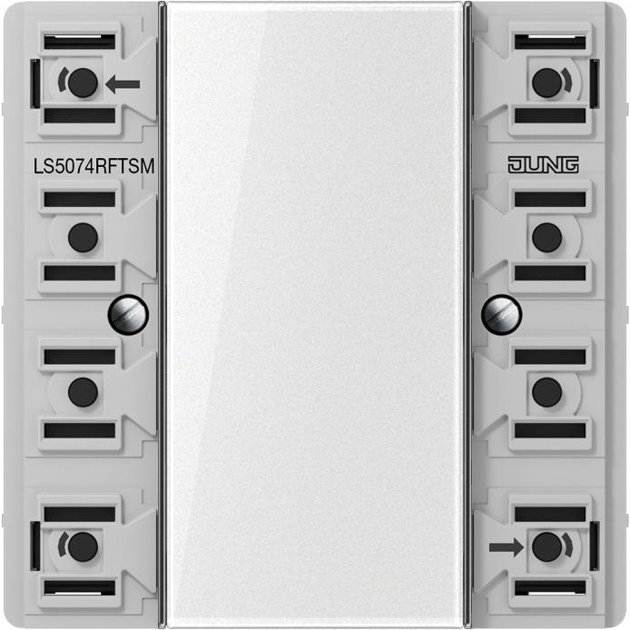 JUNG, Zubehör Schalterprogramm, Wandsender 100m Funk LS 4kan LS5074RFTSM