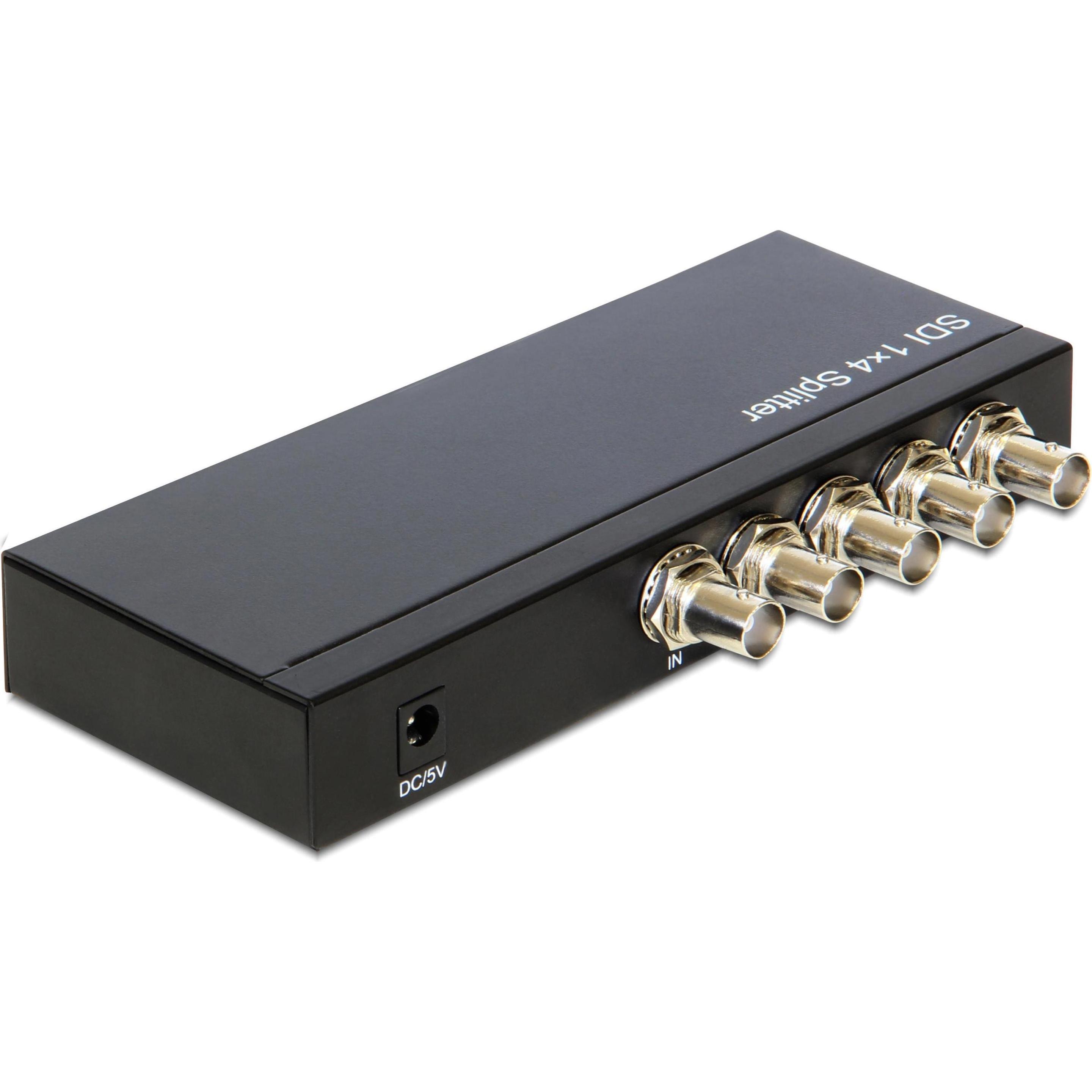 Delock 1in-4Out Port 3GI-SDI Switch, Switch Box