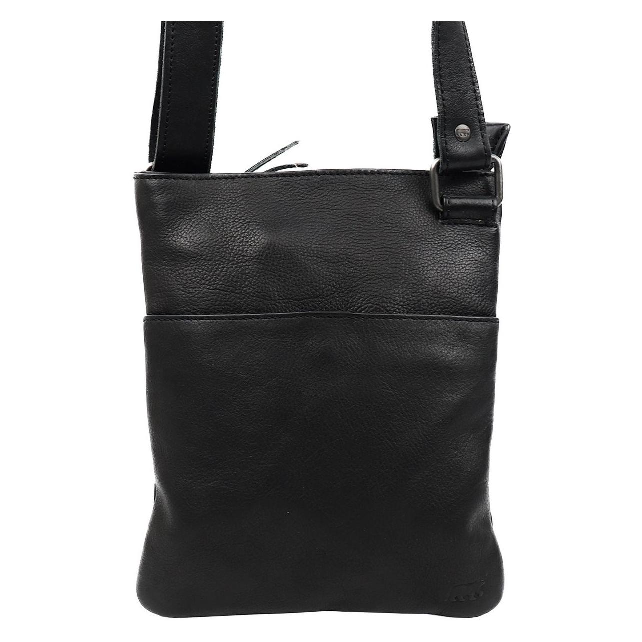 Bear Design, Unisex, Handtas, Kleine Crossbodytas / Schoudertas Leer - Doris - Zwart, Zwart