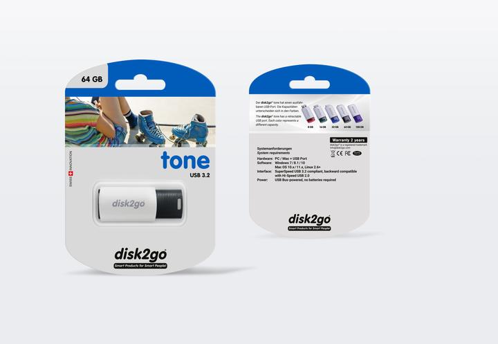 Actual product image Disk2go Tone (64 GB, USB-A)