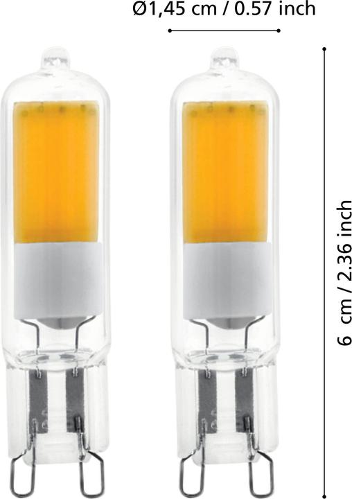 Actual product image EGLO Illuminant (G9, 200 lm, 2x)