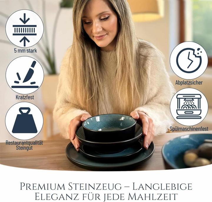 Image du produit Pure Living Service de table Ibiza en grès