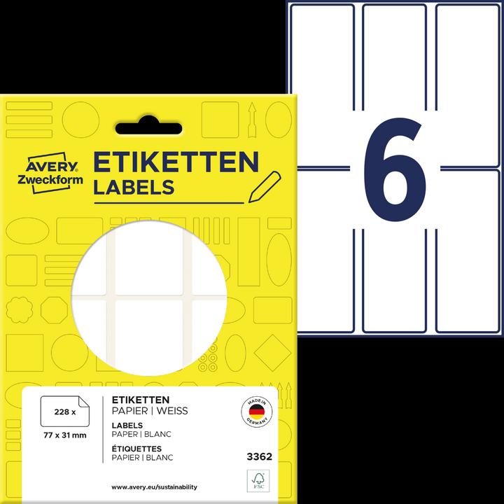 Actual product image Avery Vielzweck-Etiketten