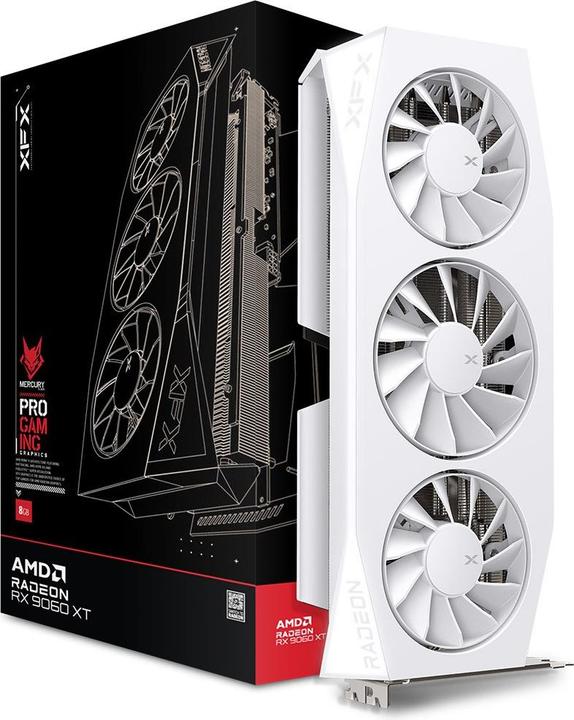 Actual product image XFX Mercury Radeon RX 9060 XT OC White Gaming Edition (16 GB)