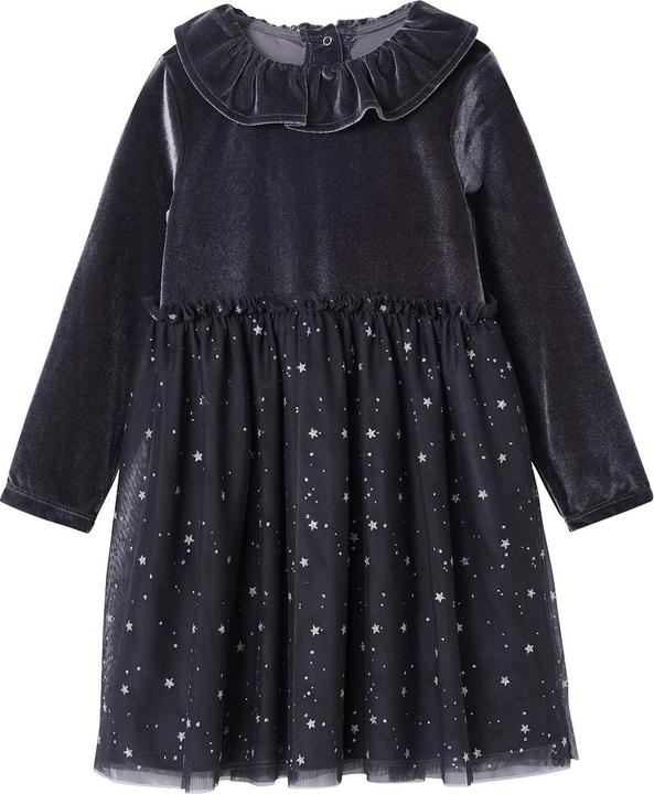 Produktbild Vertbaudet Weihnachtskleid Mädchen Samt Tüll mit Glitzereffekt (98, 104)