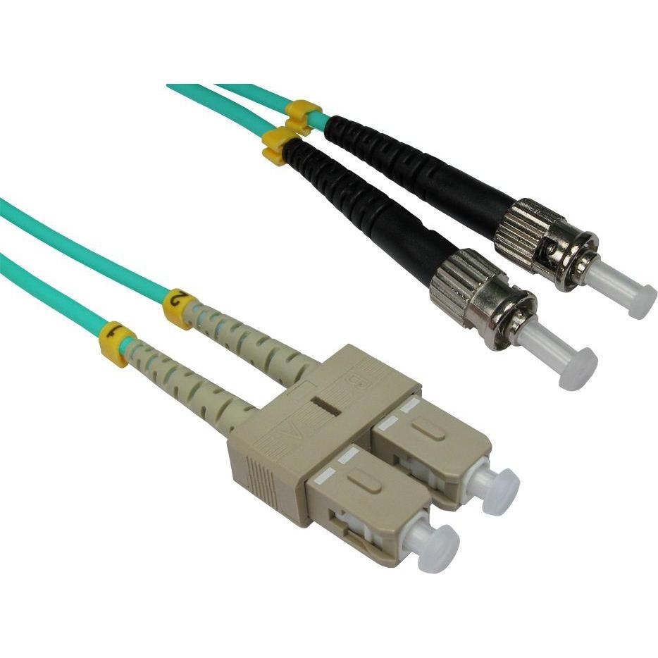 Cables Direct CDL 5MTR ST-SC 50/125 OM3 AQUA, Audio Kabel