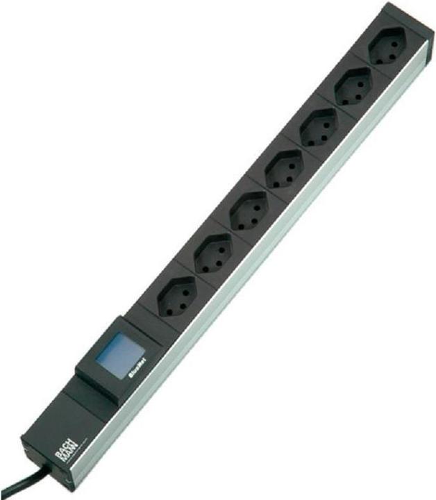 Produktbild Bachmann Steckdosenleiste 19 BlueNet Metered, 7xT13 (7 x, Typ 13, 2 m)