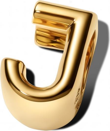 Image du produit Pandora Charm Lettre J Plaqué Or (Plaqué or, Métal)