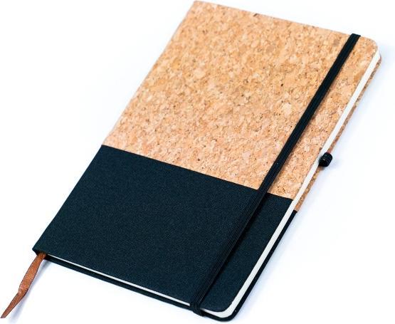 Actual product image MB Cork Fusion Notizbuch aus Canvas und Kork in schwarz