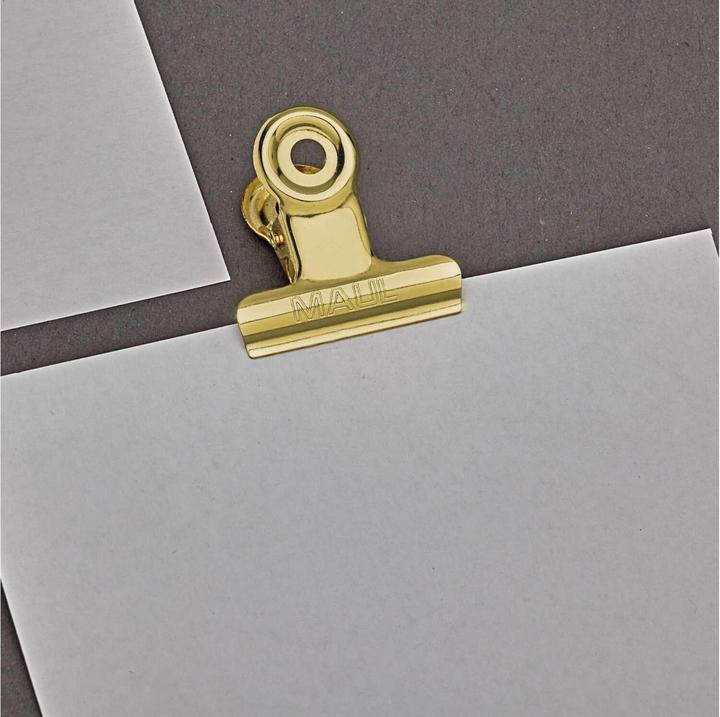 Produktbild Maul 10 Foldbackklammern gold 3,0 cm