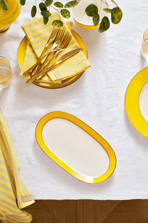 Actual product image PIP Studio Chique serving platter gold-yellow 28cm