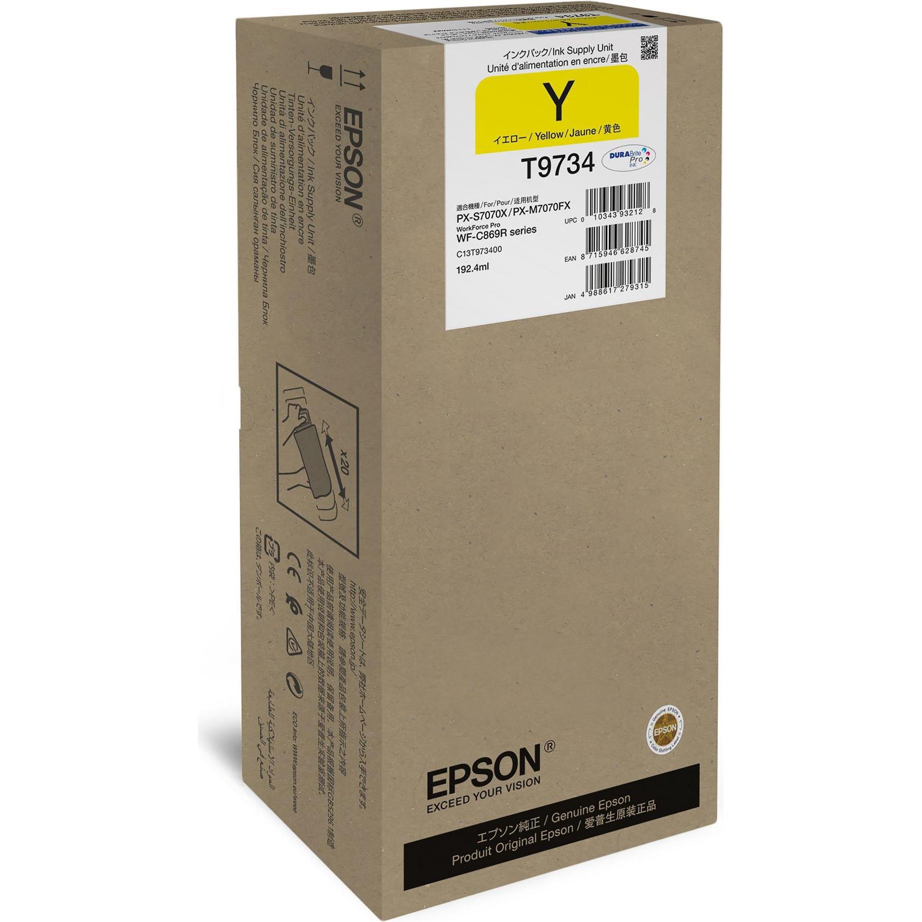 Epson, Druckerpatrone, Tinte C13T973400 Yellow (Y)
