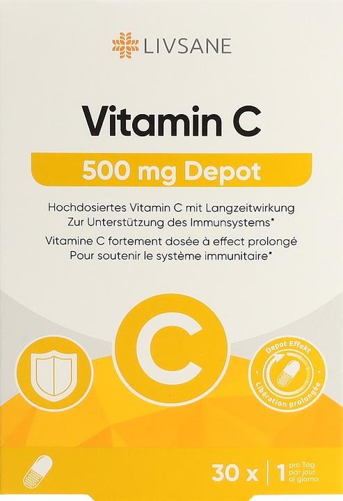 Produktbild Livsane Vitamin C Depot CH Version Kaps (30 Stück, Kapseln, 38 g)