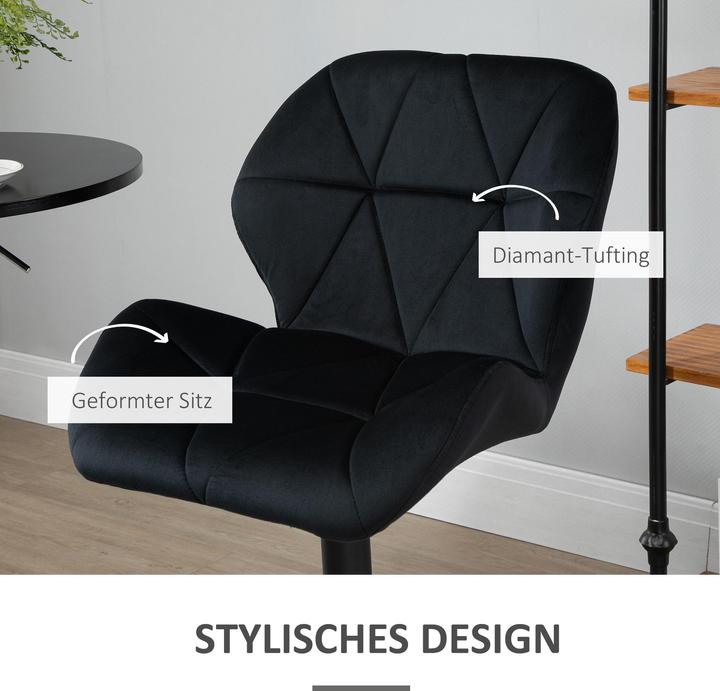 Actual product image Homcom Bar stool set of 2, adjustable seat height