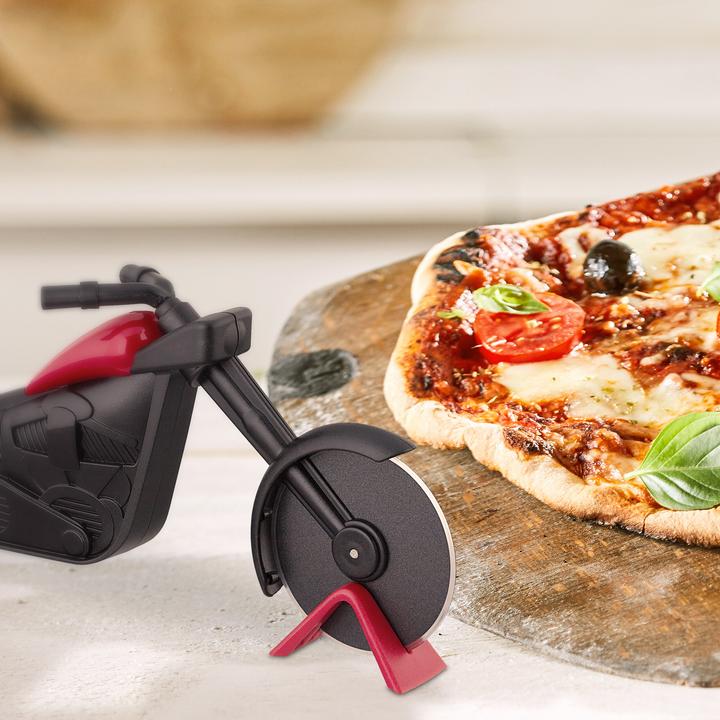Actual product image Relaxdays Motorbike Pizza Cutter