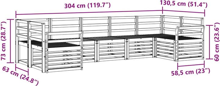 Produktbild vidaXL Outdoor-Sofa