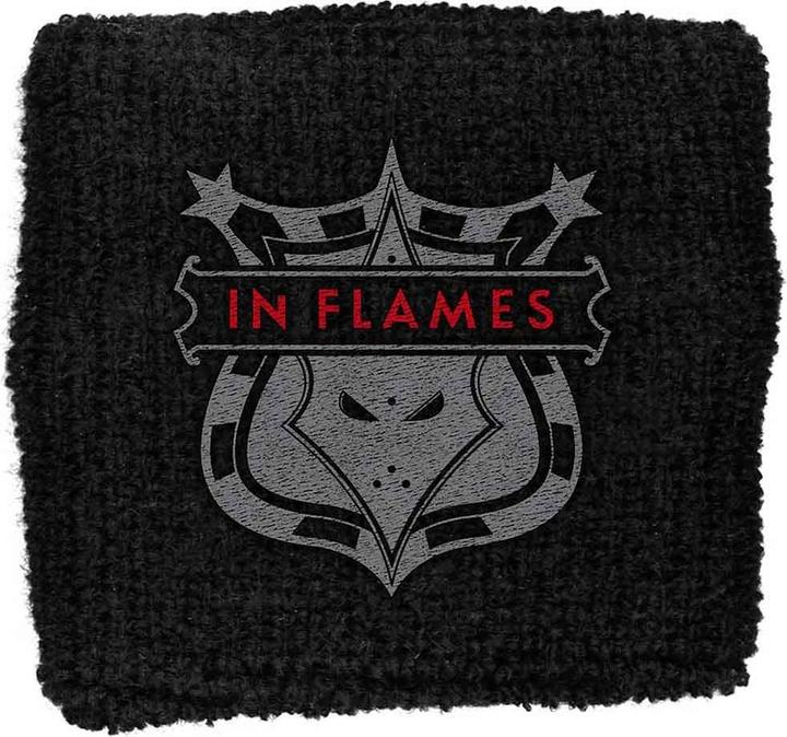 Actual product image In Flames Shield Embroidered Wristband