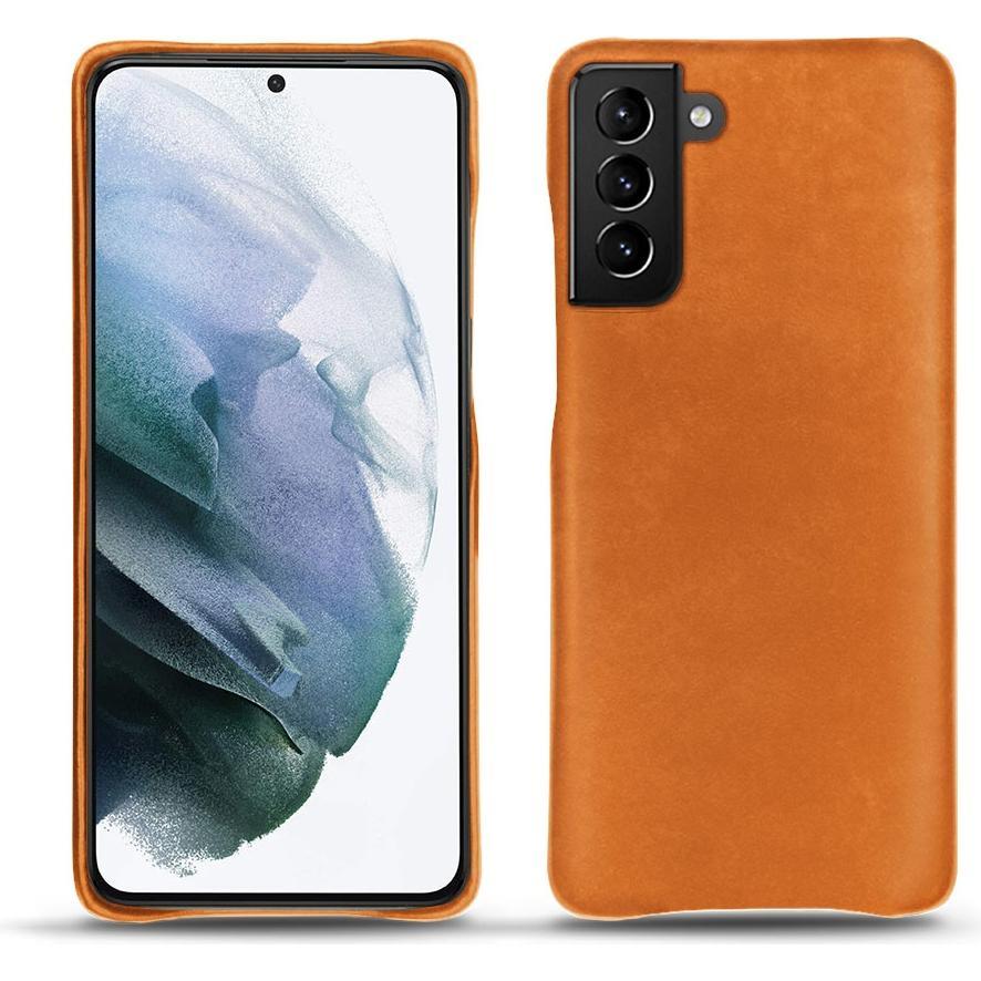 Noreve Lederschutzhülle (Samsung Galaxy S21+), Smartphone Hülle, Orange
