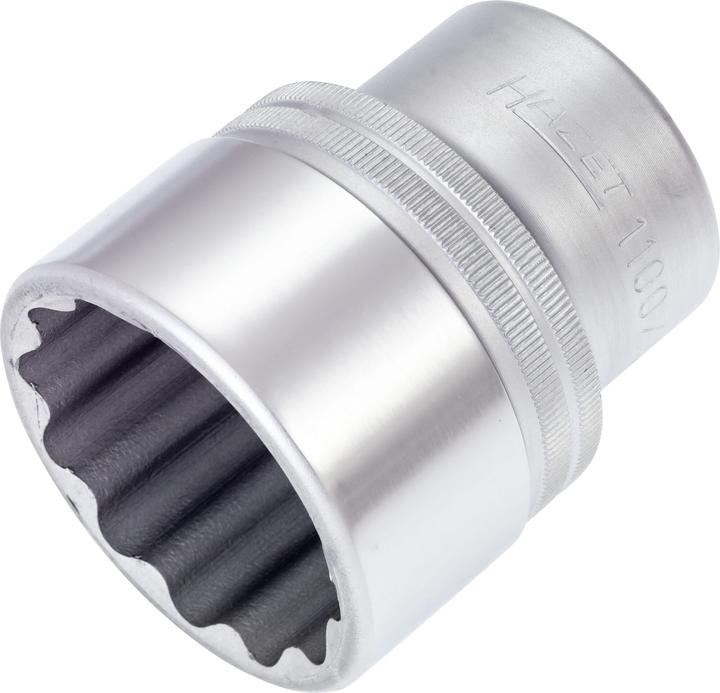 Actual product image HAZET Socket ∙ 12-point 1100Z-46 ∙ Square, hollow 25 mm (1 inch) ∙ Outside 12-point profile ∙ 46 mm… (46 mm)