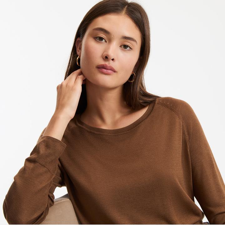 Immagine prodotto La Redoute Collections Pullover mit Rundhalsausschnitt aus Feinstrick (XS)