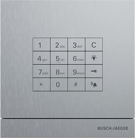 Actual product image Busch-Jaeger BJ 83100/71-660 Welcome access control with keypad stainless steel (Mechanical numeric code)