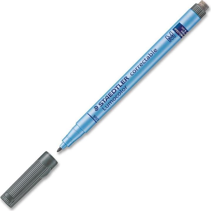 Actual product image Staedtler Lumocolor correct M foil pen (Blue, Black, 1 mm, 10 x)