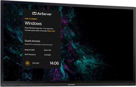 Actual product image Sharp PN-LA862 86IN IWB UHD 500 (3840 x 2160 Pixels, 86")