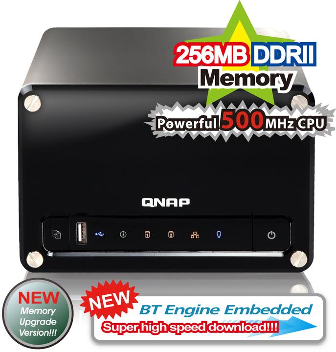 Actual product image QNAP TS-209 II, All-in-one SOHO NAS, for two hard discs