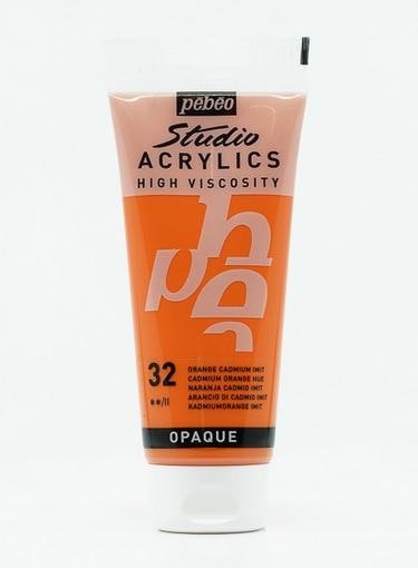 Actual product image Pebeo Studio Acrylics Fine Acrylic (Cadmium orange imitation, 100 ml)