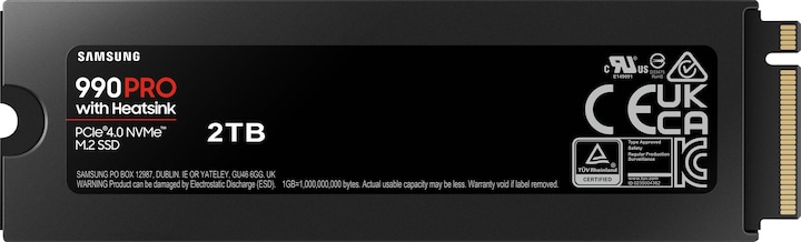 Produktbild Samsung 990 Pro mit Heatsink MZ-V9P2T0GW (2000 GB, M.2 2280)