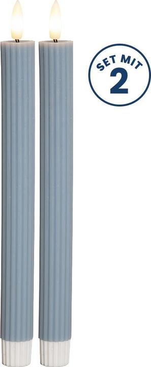 Produktbild Star Trading LED Dinner Kerze 2P Flamme Stripe (2 x)
