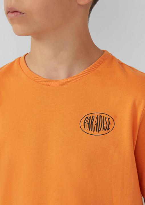 Actual product image S.Oliver T-Shirt Baumwoll-T-Shirt mit Front- und Rückenprint (134, 140)