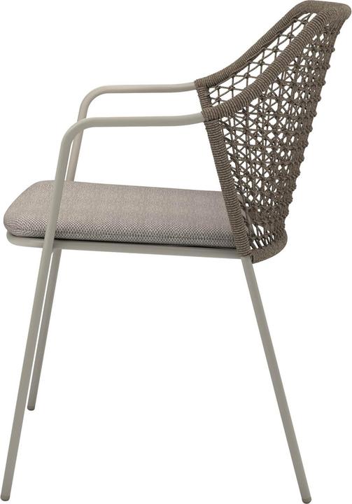 Productafbeelding Best Gartenstühle mit Armlehnen Burano sand, Metall, 4 St.