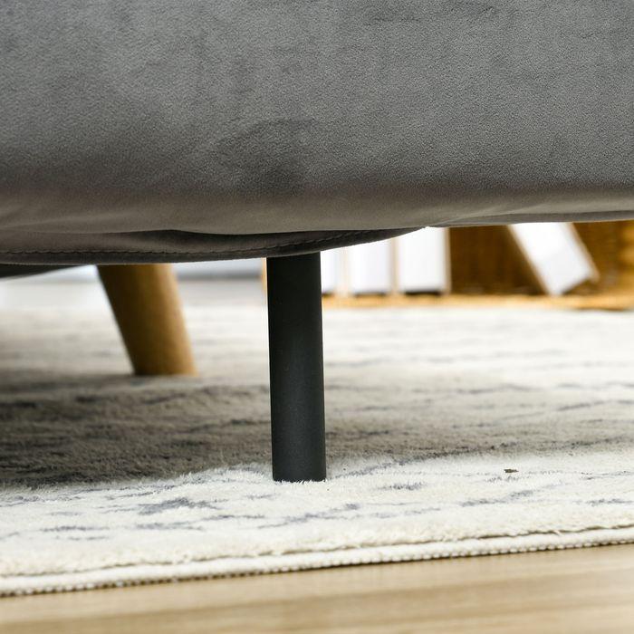 Produktbild Swisshandel24 Schlafsofa 2-Sitzer Sofa mit Bettfunktion, Klappsofa mit verstellbare Rückenlehne, Kissen, Schlafcou