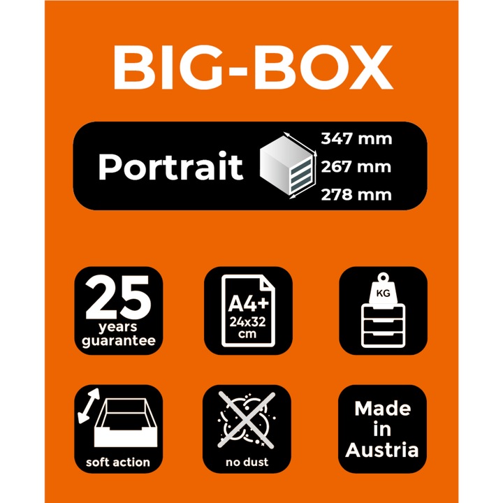 Produktbild Exacompta Selbstständige Schubladenboxen (A4+)