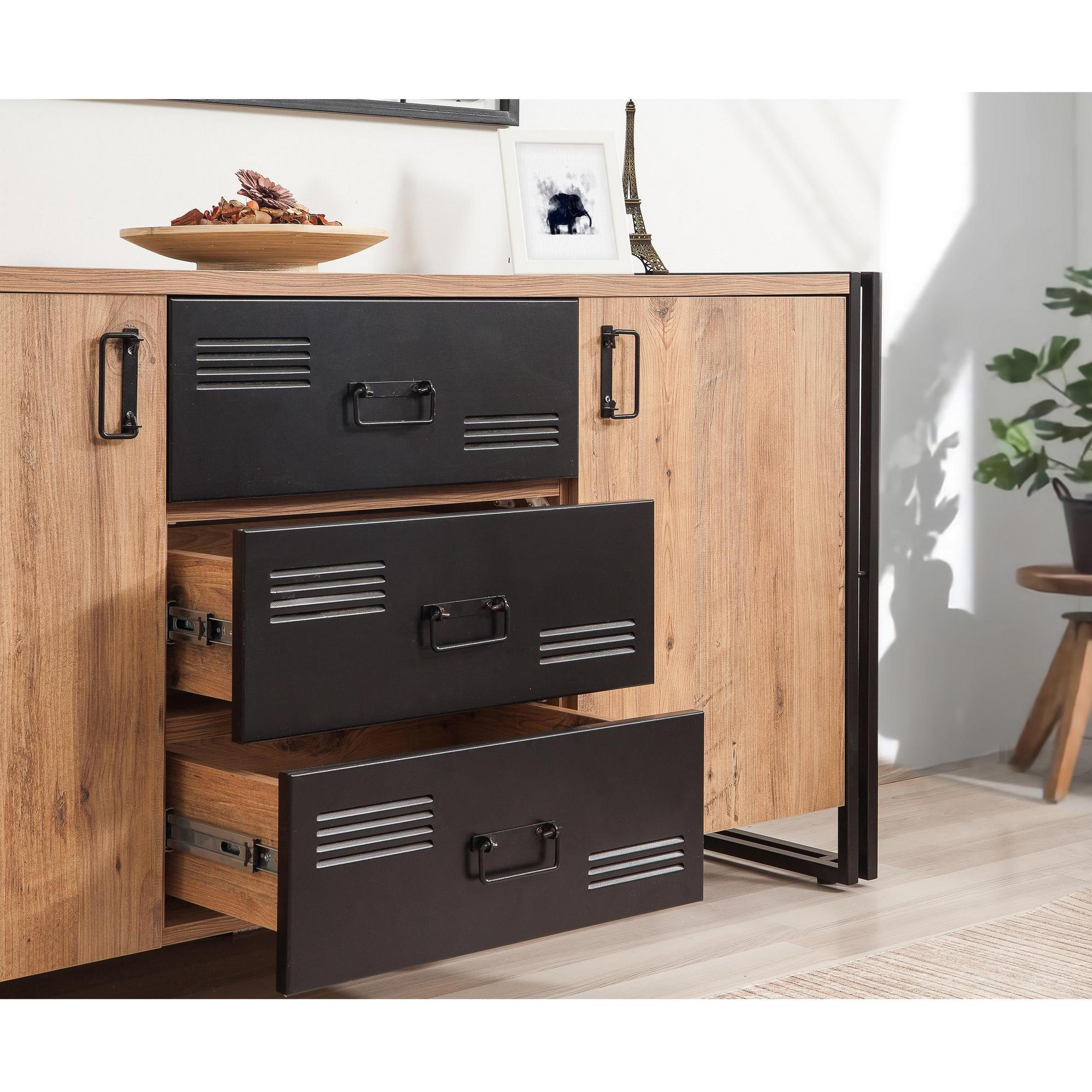 Thumbnail - Hanah Home, Kommode + Sideboard, Skyla (160 x 80 x 45 cm)