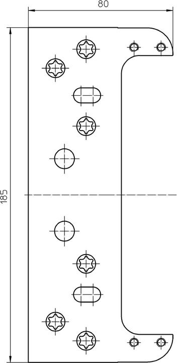 Actual product image Simonswerk TECTUS fixing plates for lining frames