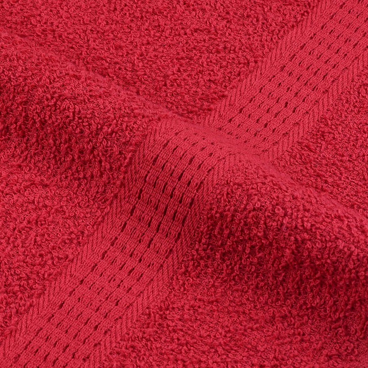 Immagine prodotto VidaXL Asciugamani per sauna 4 pz. Rosso 80x200 cm 360 g/m² asciugamano 100% cotone