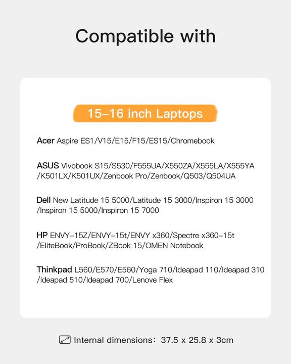Energie-Label Inateck LB01005-15 (13.30")