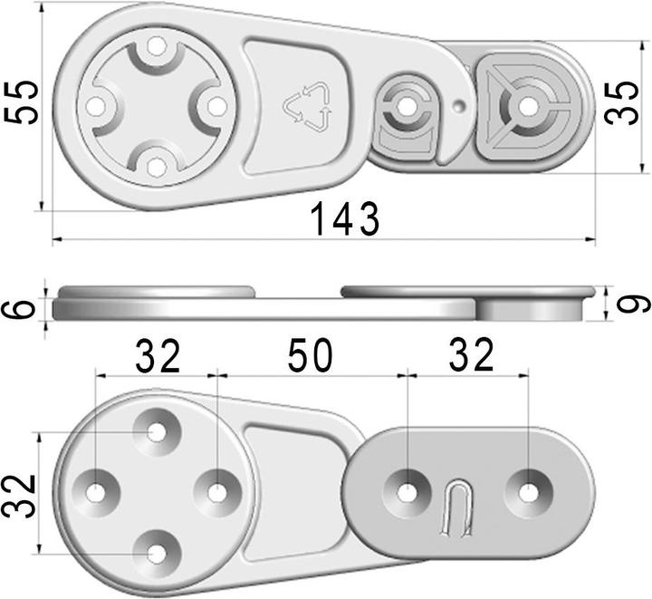 Actual product image Werkstarck Table top connector RAMTI (1 pcs.)