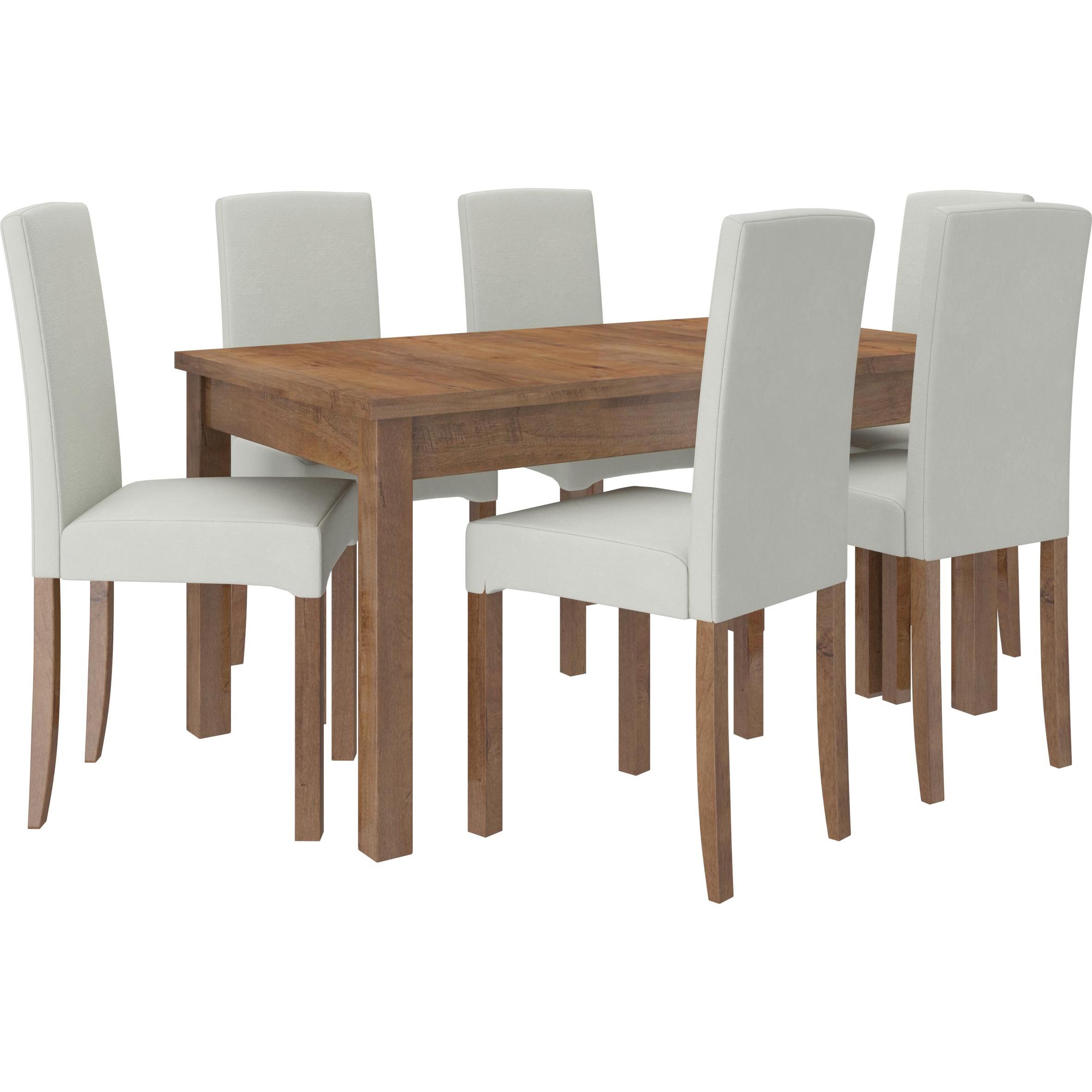 ADRK Furniture, Esstisch, Tisch- und Stuhlset RODOS 56