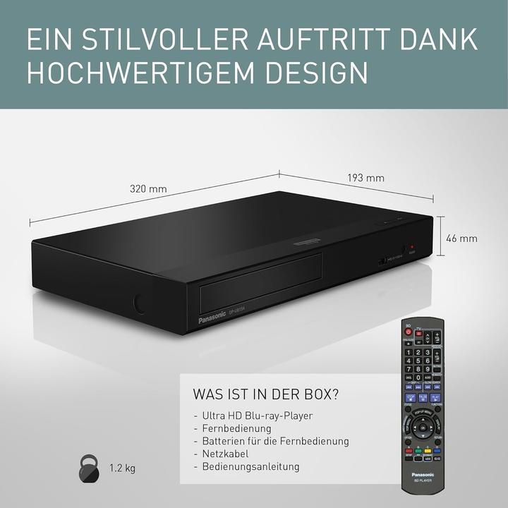 Actual product image Panasonic DP-UB154 (Bluray Player)